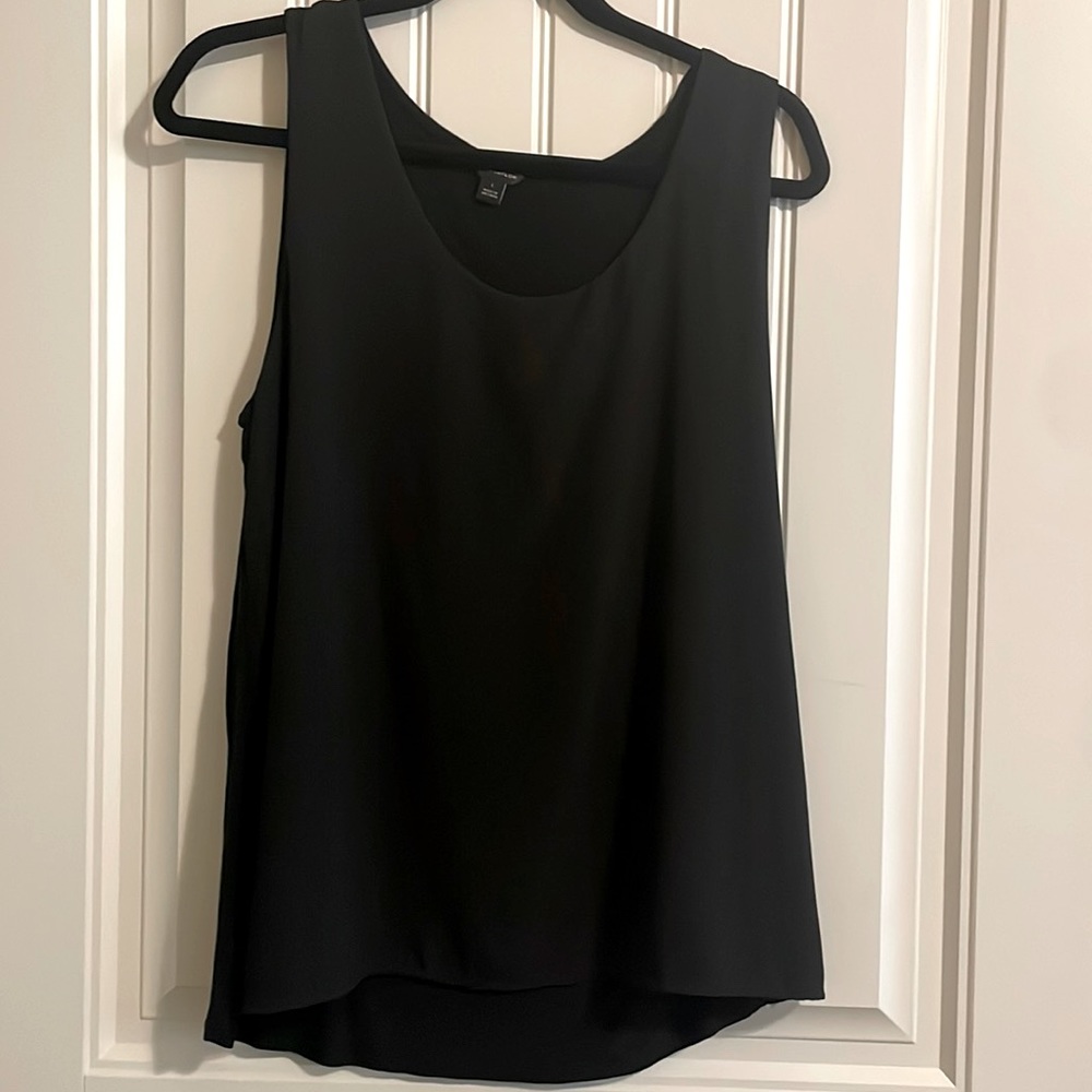 Ann Taylor Mixed Media Black Shell -Size L
